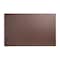Dacasso Chocolate Brown Leatherette 38" x 24" Desk Mat without Rails PR-3432 - alternate 1